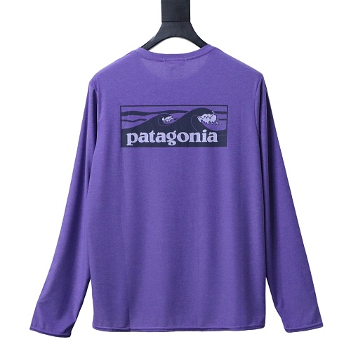 Patagonia Men's Capilene Cool Daily Graphic Long‑Sleeve Shirt Purple