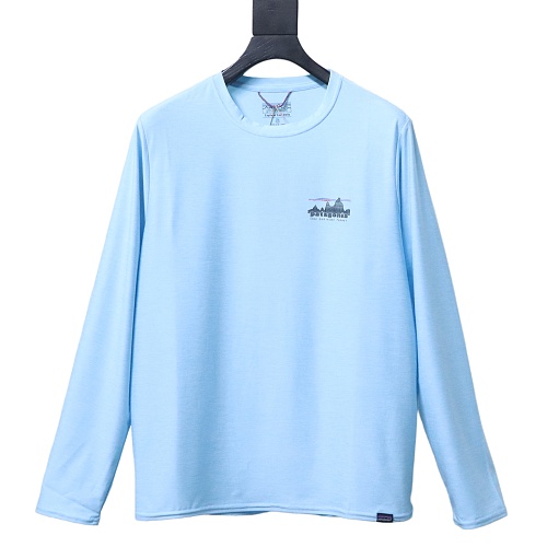 Patagonia Men's Long‑Sleeved Capilene Cool Daily Graphic Shirt Blue