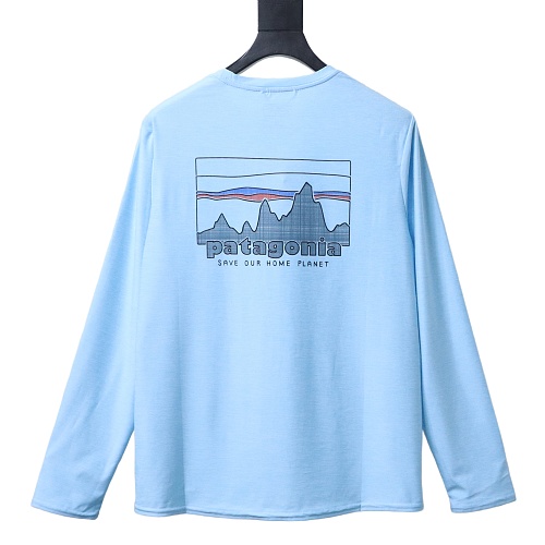 Patagonia Men's Long‑Sleeved Capilene Cool Daily Graphic Shirt Blue