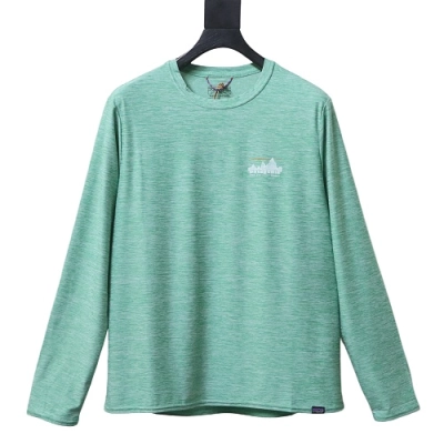 Patagonia Men's Long‑Sleeved Capilene Cool Daily Graphic Shirt Green 01