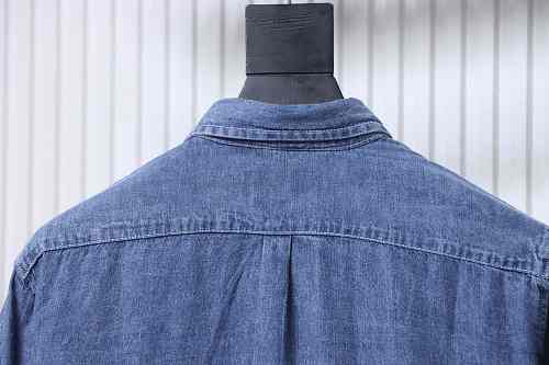 Ralph Lauren Classic‑Fit Cotton‑Chambray Button‑Down Shirt Deep Blue