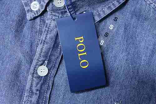 Ralph Lauren Classic‑Fit Cotton‑Chambray Button‑Down Shirt Deep Blue