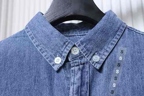 Ralph Lauren Classic‑Fit Cotton‑Chambray Button‑Down Shirt Deep Blue