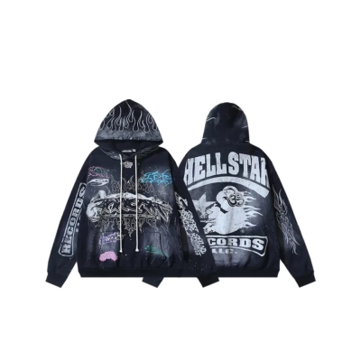 Hellstar Path to Paradise Hoodie Black+Amiri Jeans PK 8918 02