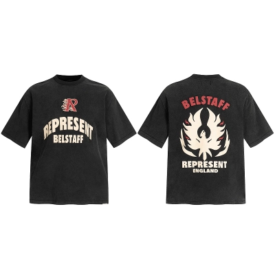 Represent x Belstaff Flame Phoenix T-Shirt-907# 01