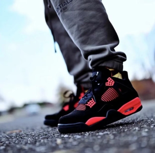 PK God Batch Air Jordan 4 Red Thunder CT8527-016 review 
