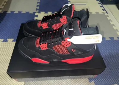PK God Batch Air Jordan 4 Red Thunder CT8527-016 review F***l 01