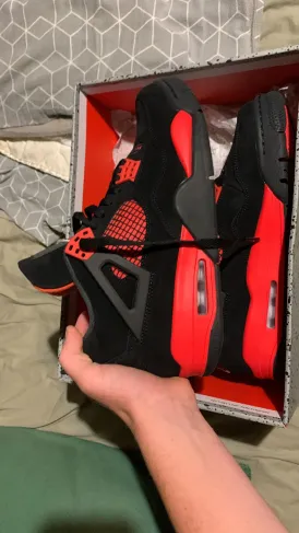 PK God Batch Air Jordan 4 Red Thunder CT8527-016 review Akay