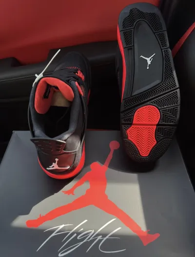 PK God Batch Air Jordan 4 Red Thunder CT8527-016 review Y*** 02