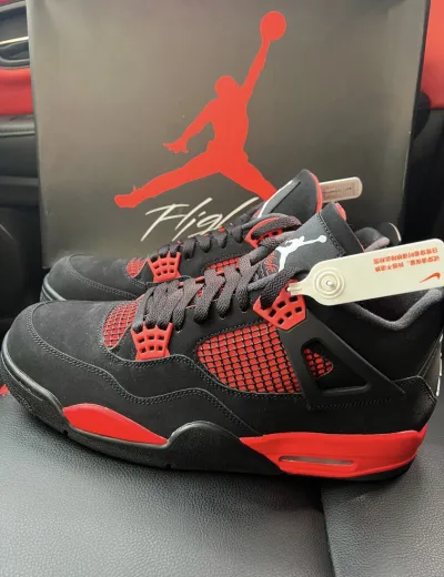 PK God Batch Air Jordan 4 Red Thunder CT8527-016 review Y*** 05