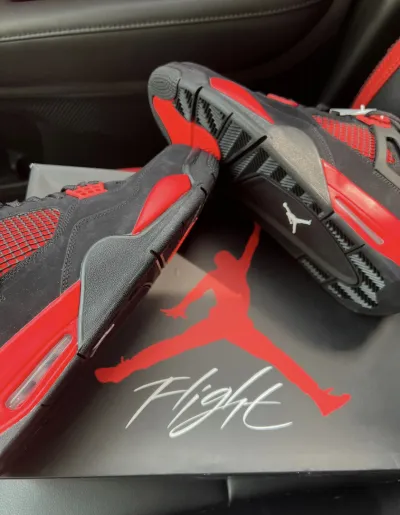 PK God Batch Air Jordan 4 Red Thunder CT8527-016 review Y*** 08