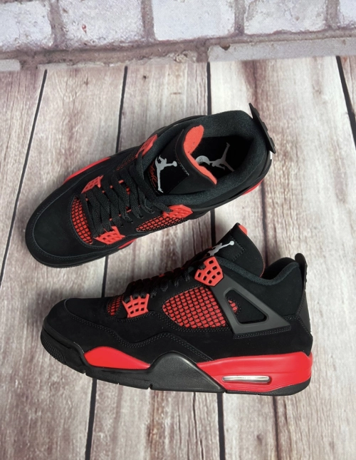 PK God Batch Air Jordan 4 Red Thunder CT8527-016 review 