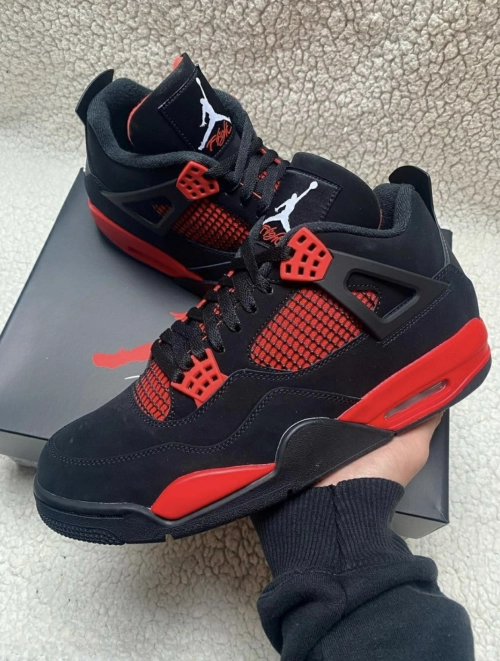 PK God Batch Air Jordan 4 Red Thunder CT8527-016 review 