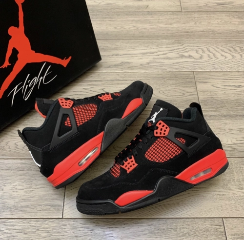 PK God Batch Air Jordan 4 Red Thunder CT8527-016 review 