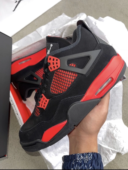 PK God Batch Air Jordan 4 Red Thunder CT8527-016 review 