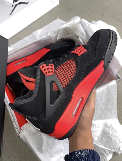 PK God Batch Air Jordan 4 Red Thunder CT8527-016 review D*** 02