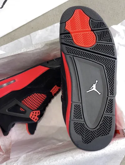PK God Batch Air Jordan 4 Red Thunder CT8527-016 review D*** 04