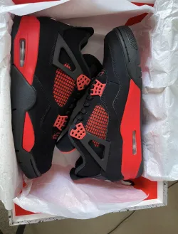 PK God Batch Air Jordan 4 Red Thunder CT8527-016 review C***