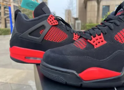 PK God Batch Air Jordan 4 Red Thunder CT8527-016 review D*** 01