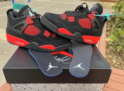 PK God Batch Air Jordan 4 Red Thunder CT8527-016 review D*** 03