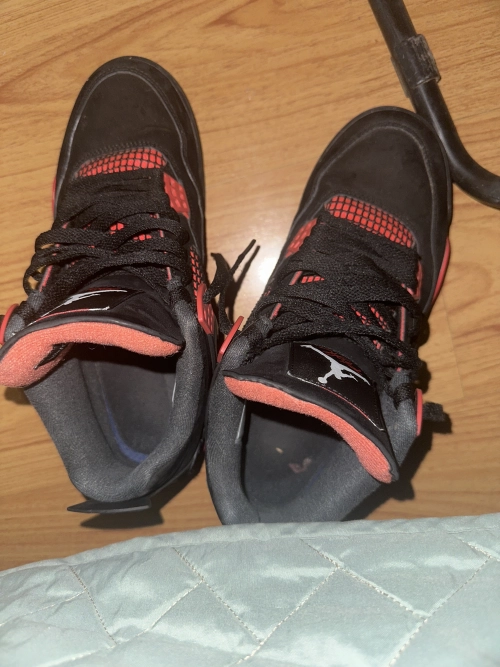 PK God Batch Air Jordan 4 Red Thunder CT8527-016 review 