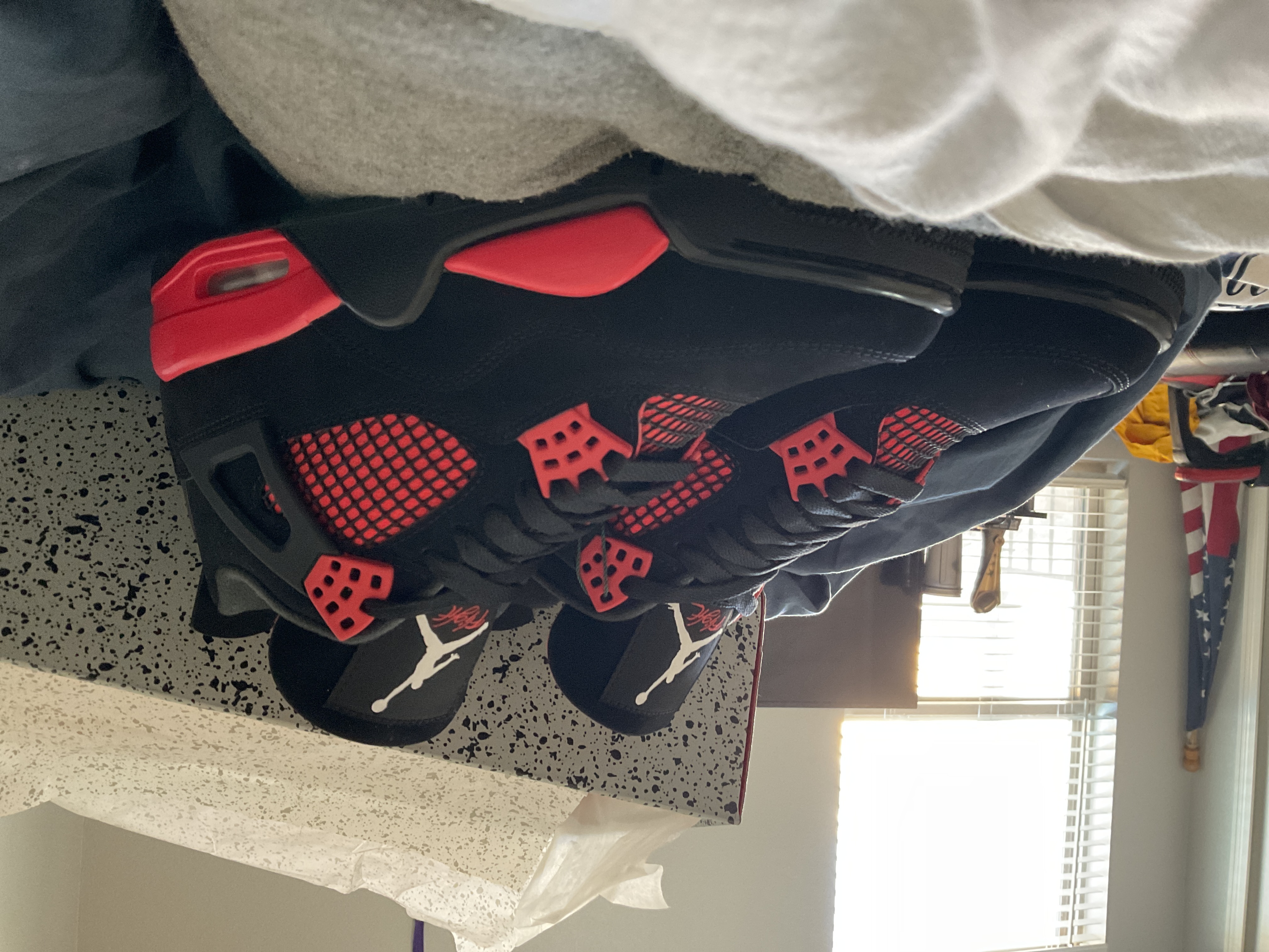 PK God Batch Air Jordan 4 Red Thunder CT8527-016 review Yuh
