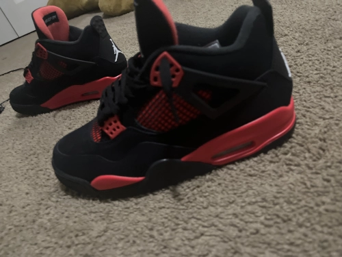 PK God Batch Air Jordan 4 Red Thunder CT8527-016 review 