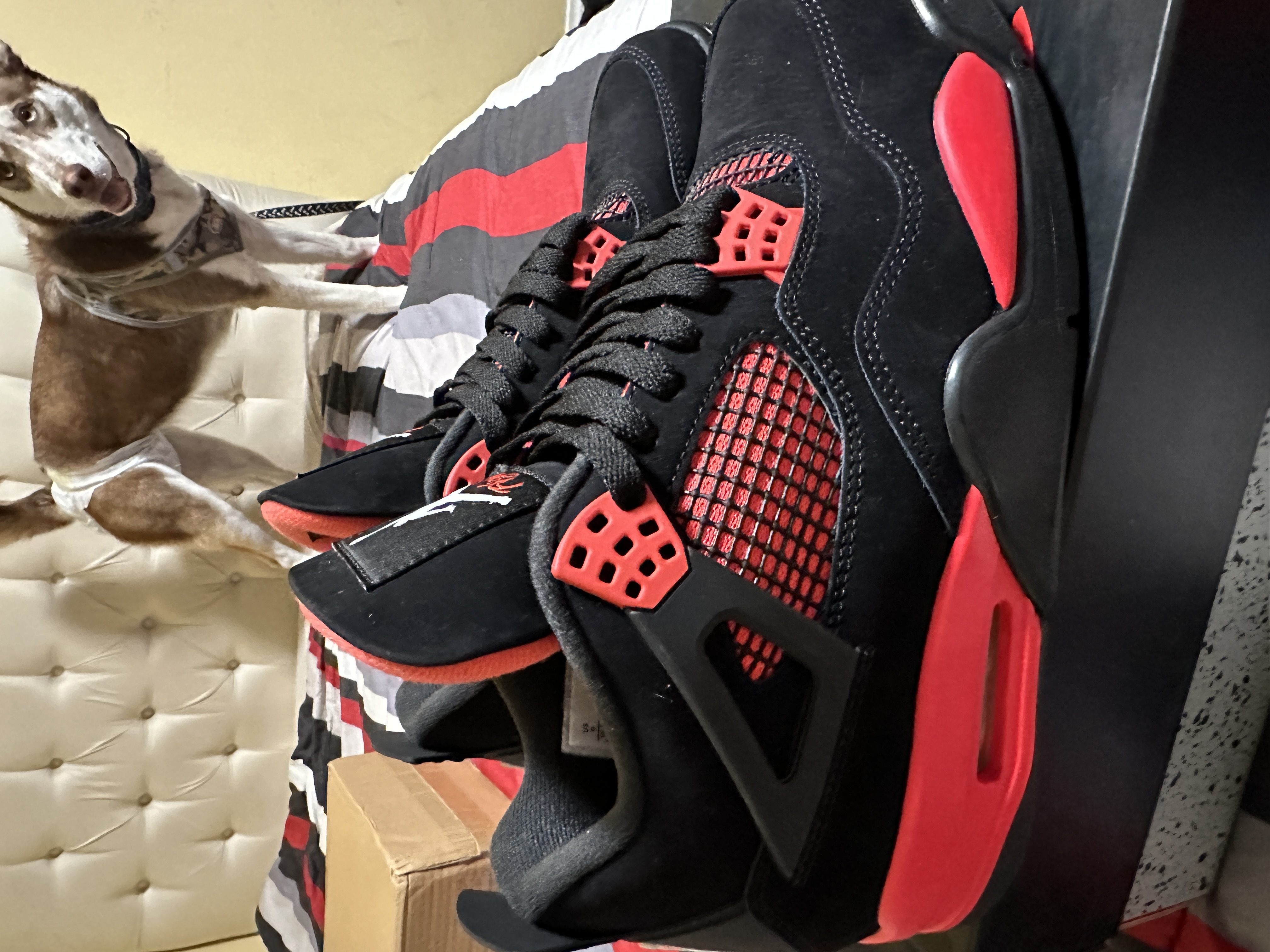 PK God Batch Air Jordan 4 Red Thunder CT8527-016 review VKTV 04