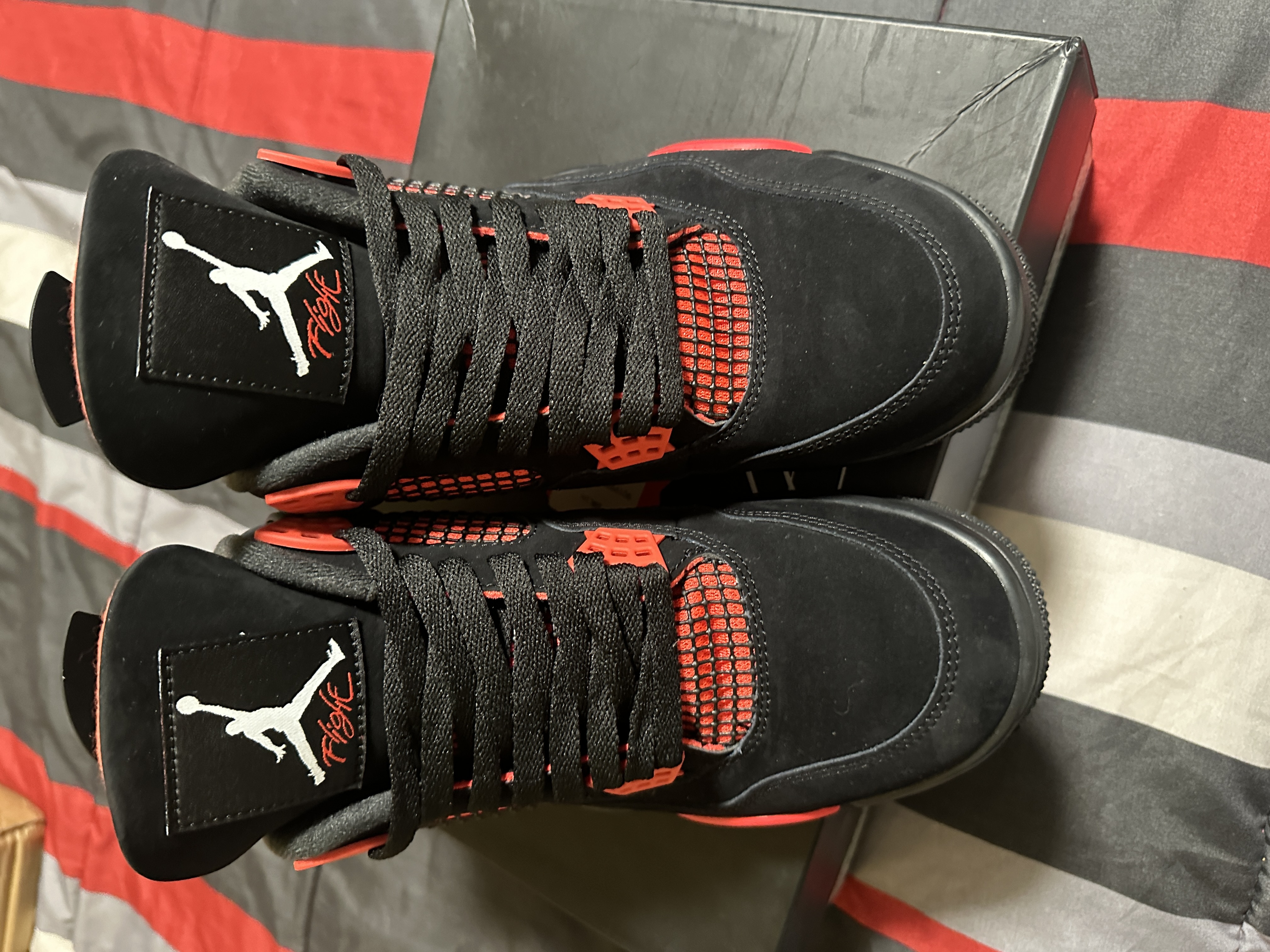 PK God Batch Air Jordan 4 Red Thunder CT8527-016 review VKTV 06