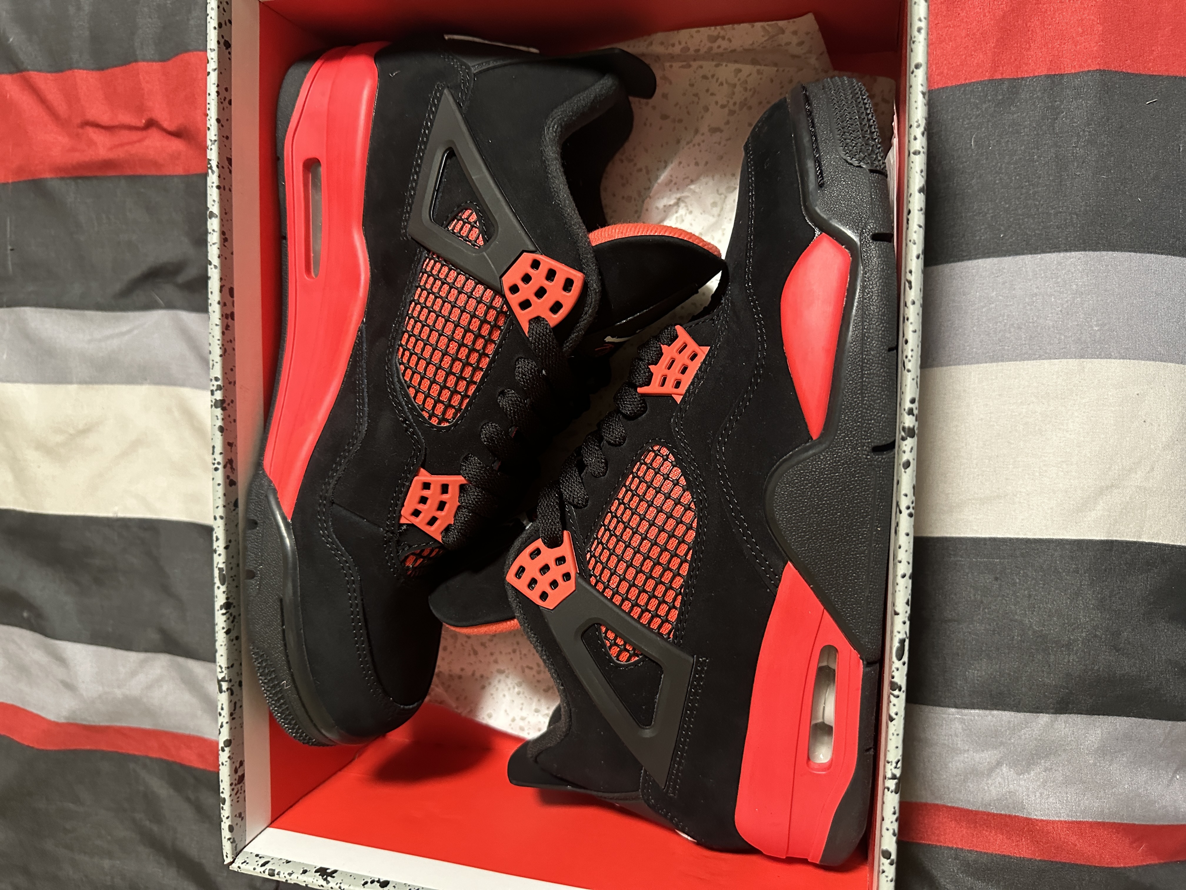 PK God Batch Air Jordan 4 Red Thunder CT8527-016 review VKTV 08