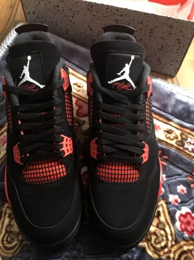 PK God Batch Air Jordan 4 Red Thunder CT8527-016 review 