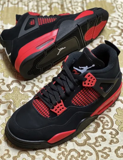 PK God Batch Air Jordan 4 Red Thunder CT8527-016 review L*** 02