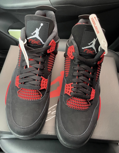 PK God Batch Air Jordan 4 Red Thunder CT8527-016 review G*** 00