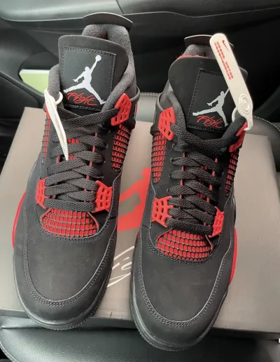 PK God Batch Air Jordan 4 Red Thunder CT8527-016 review G*** 00