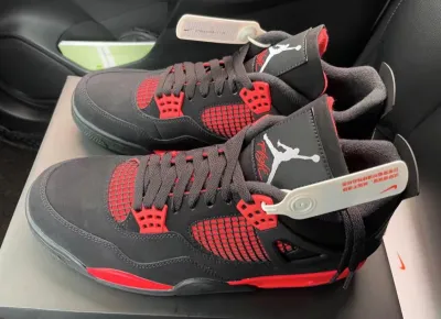 PK God Batch Air Jordan 4 Red Thunder CT8527-016 review G*** 01