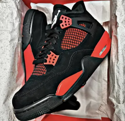 PK God Batch Air Jordan 4 Red Thunder CT8527-016 review P***