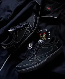 PK God Batch Air Jordan 1 Retro Low OG SP Travis Scott Black Phantom DM7866-001 review O***