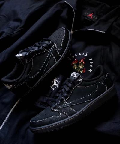 PK God Batch Air Jordan 1 Retro Low OG SP Travis Scott Black Phantom DM7866-001 review O***