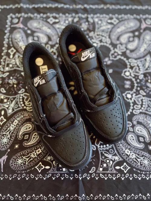 PK God Batch Air Jordan 1 Retro Low OG SP Travis Scott Black Phantom DM7866-001 review 