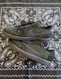 PK God Batch Air Jordan 1 Retro Low OG SP Travis Scott Black Phantom DM7866-001 review 1