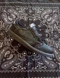 PK God Batch Air Jordan 1 Retro Low OG SP Travis Scott Black Phantom DM7866-001 review 2