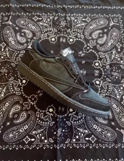 PK God Batch Air Jordan 1 Retro Low OG SP Travis Scott Black Phantom DM7866-001 review G*** 03