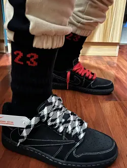 PK God Batch Air Jordan 1 Retro Low OG SP Travis Scott Black Phantom DM7866-001 review L***p 03