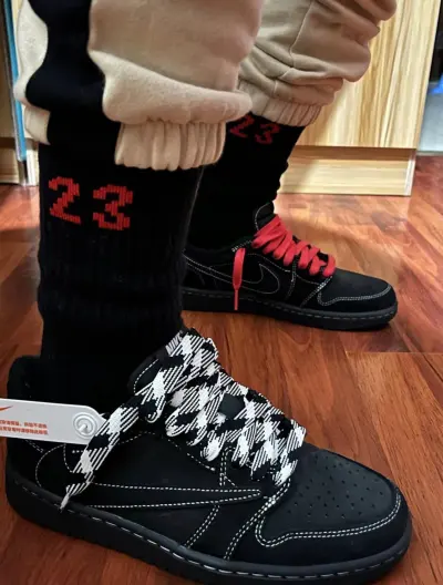 PK God Batch Air Jordan 1 Retro Low OG SP Travis Scott Black Phantom DM7866-001 review L***p 02