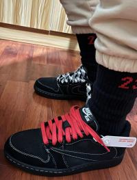 PK God Batch Air Jordan 1 Retro Low OG SP Travis Scott Black Phantom DM7866-001 review 3