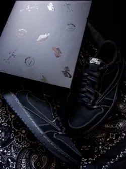 PK God Batch Air Jordan 1 Retro Low OG SP Travis Scott Black Phantom DM7866-001 review L***s 01