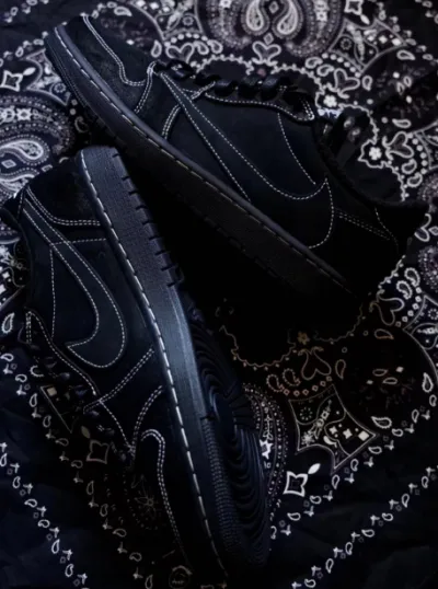 PK God Batch Air Jordan 1 Retro Low OG SP Travis Scott Black Phantom DM7866-001 review L***s 02