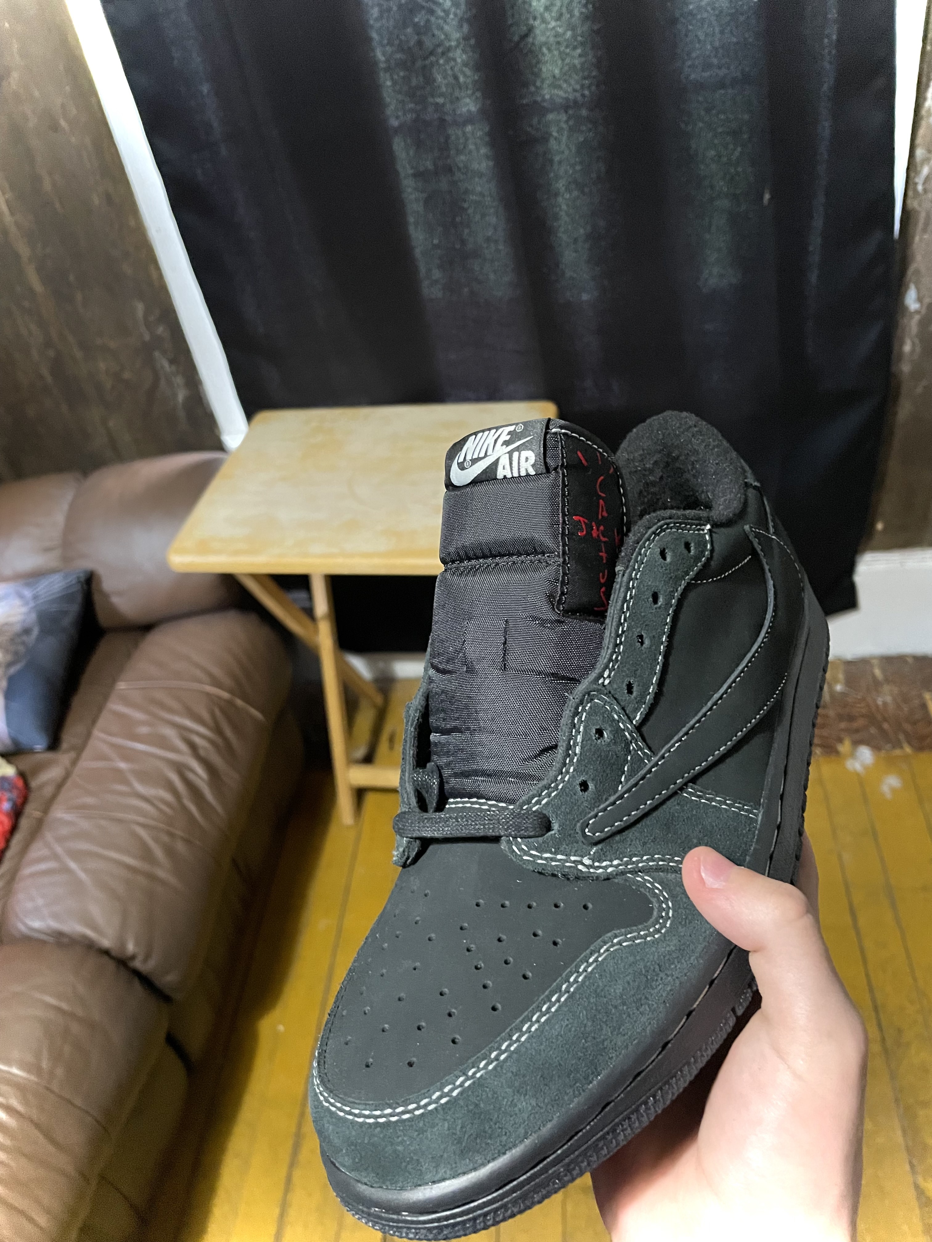 PK God Batch Air Jordan 1 Retro Low OG SP Travis Scott Black Phantom DM7866-001 review PotterDareDevil 01