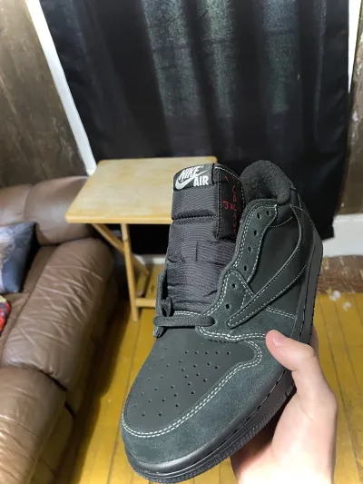 PK God Batch Air Jordan 1 Retro Low OG SP Travis Scott Black Phantom DM7866-001 review PotterDareDevil 00