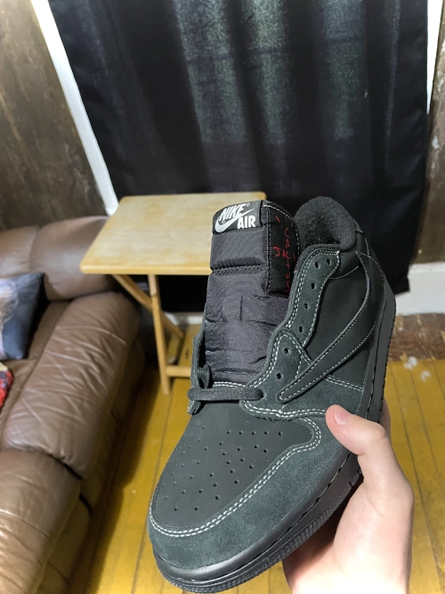 PK God Batch Air Jordan 1 Retro Low OG SP Travis Scott Black Phantom DM7866-001 review 